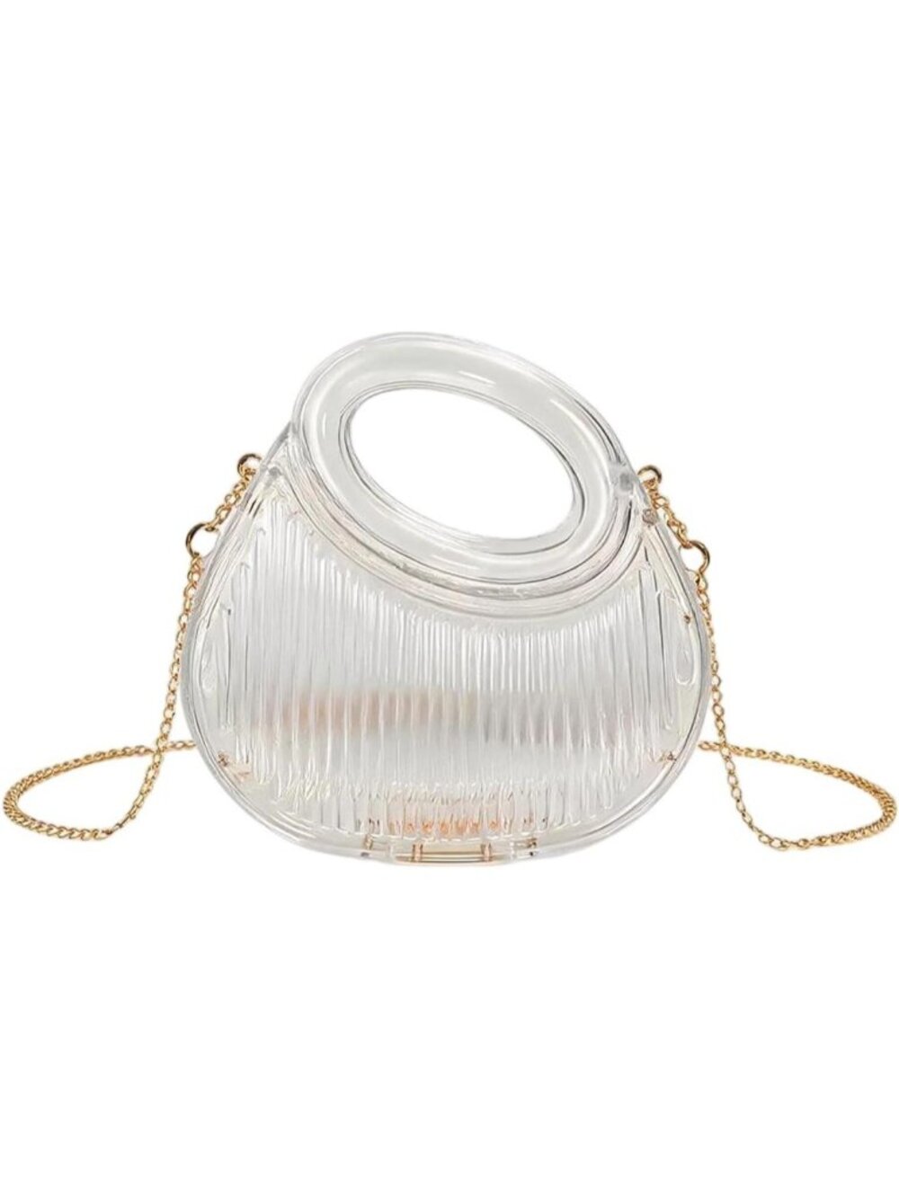 Women's Clear Acrylic Evening Clutch Small Party Cocktail Night Crossbody Bag